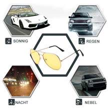 Laden Sie das Bild in den Galerie-Viewer, Neue Gelbe Anti-glare Nachtsicht Fahrbrille