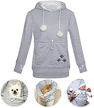 Laden Sie das Bild in den Galerie-Viewer, Kapuzenpullover mit Katzen/Hund Tasche