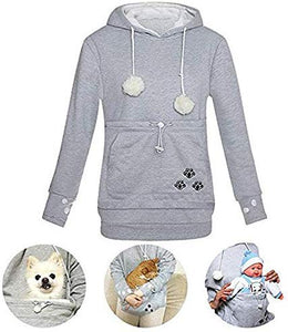 Kapuzenpullover mit Katzen/Hund Tasche