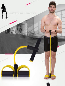 Fitness-Widerstand-Bänder Fußpedal, Latex-Schlauch-Elastische Zugseil-Trainingsgeräte