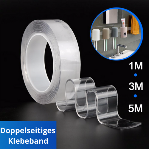 Nano Magic Tape - flexibles doppelseitiges Klebeband