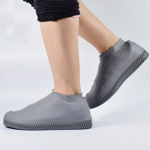 Schuhüberzug 1 Paar Wiederverwendbare Latex Wasserdichte Regenschuhe Überzüge Rutschfeste Gummi-Regenstiefel Überschuhe S/M/L Schuhe Zubehör