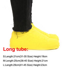 Laden Sie das Bild in den Galerie-Viewer, Schuhüberzug 1 Paar Wiederverwendbare Latex Wasserdichte Regenschuhe Überzüge Rutschfeste Gummi-Regenstiefel Überschuhe S/M/L Schuhe Zubehör